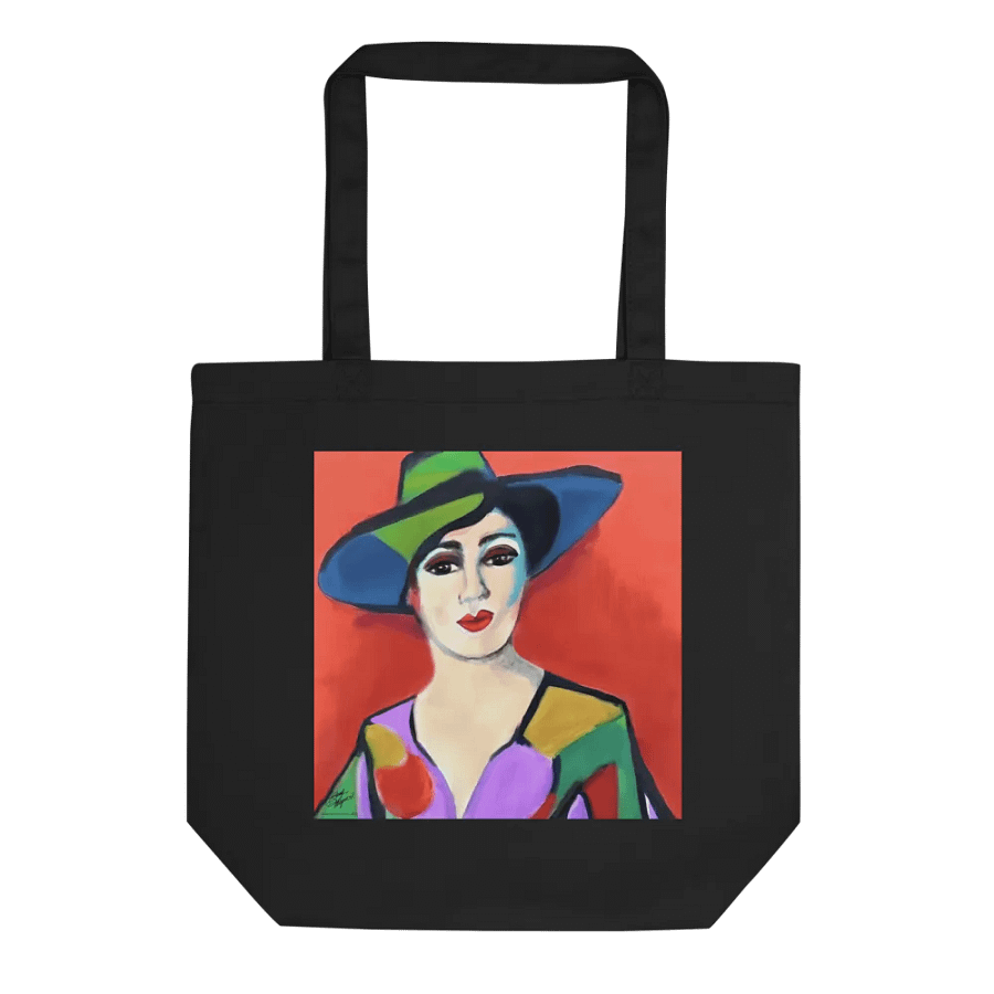 Donna with Hat Eco-Friendly Tote Bag product image (1)
