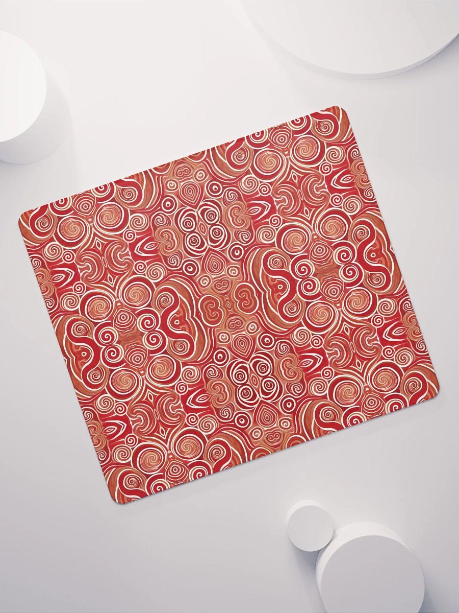 Funky Cherry Liquid Swirls Tie-Dye Gaming Mouse Pad product image (8)