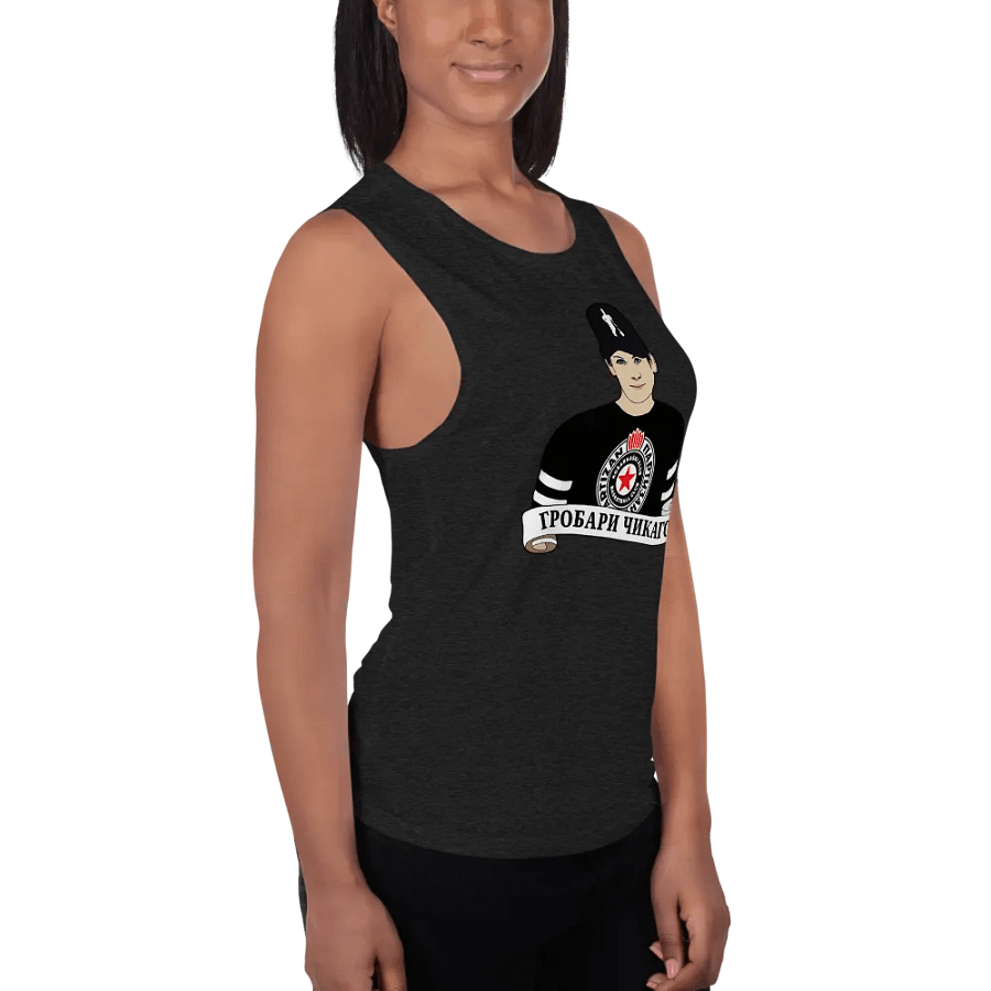 Grobari Čikago KK Partizan Bella+Canvas Women's Flowy Muscle Tank product image (3)