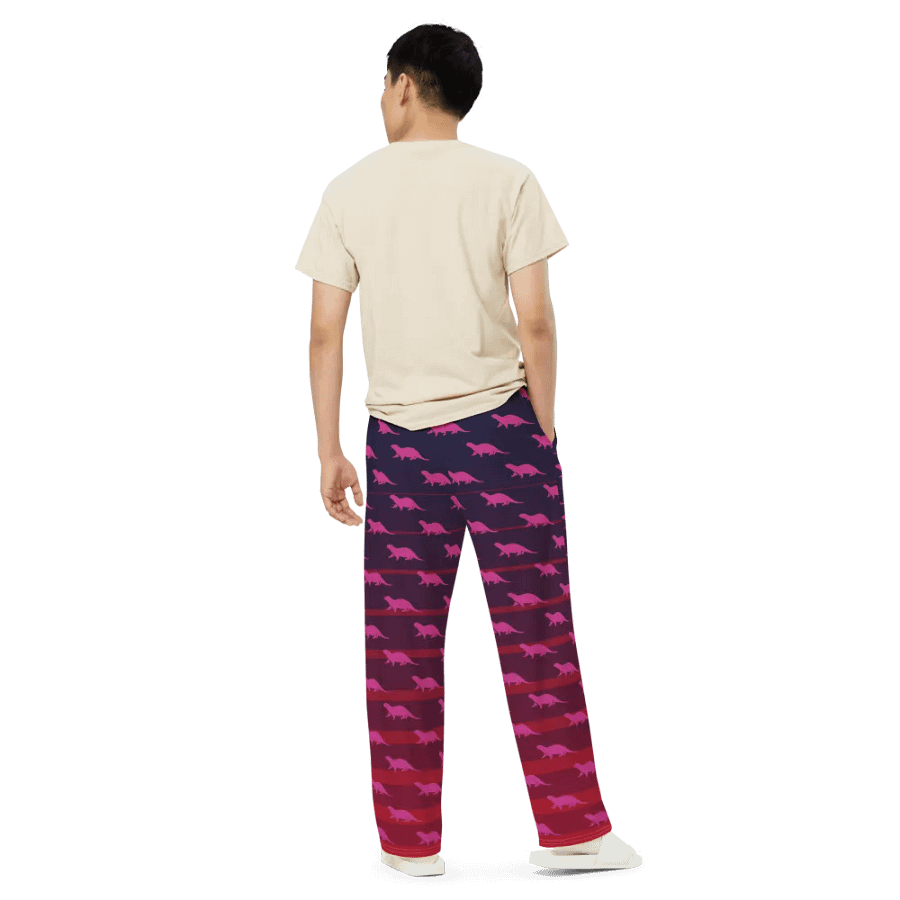 Otters on the Horizon Unisex Wide-Leg Pants product image (4)