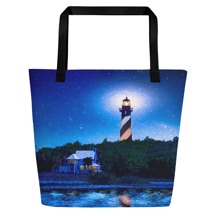 St. Augustine Lighthouse – Florida Starry Night Tote Bag product image (1)