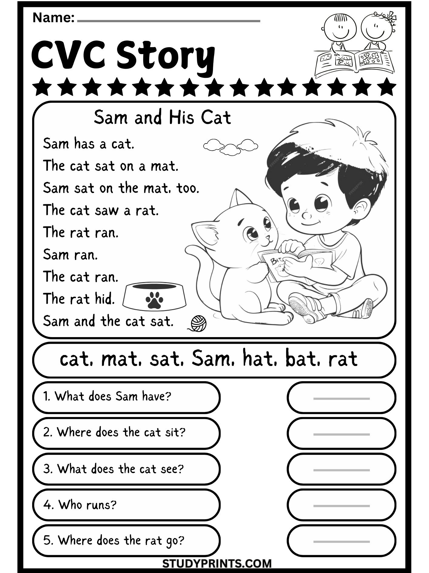 cvc worksheets for kindergarten pdf product image (4)