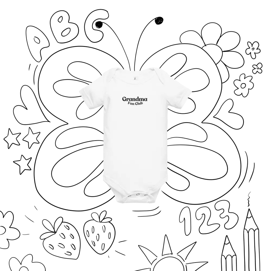 Grandma Fan Club Baby Short Sleeve Onesie product image (9)