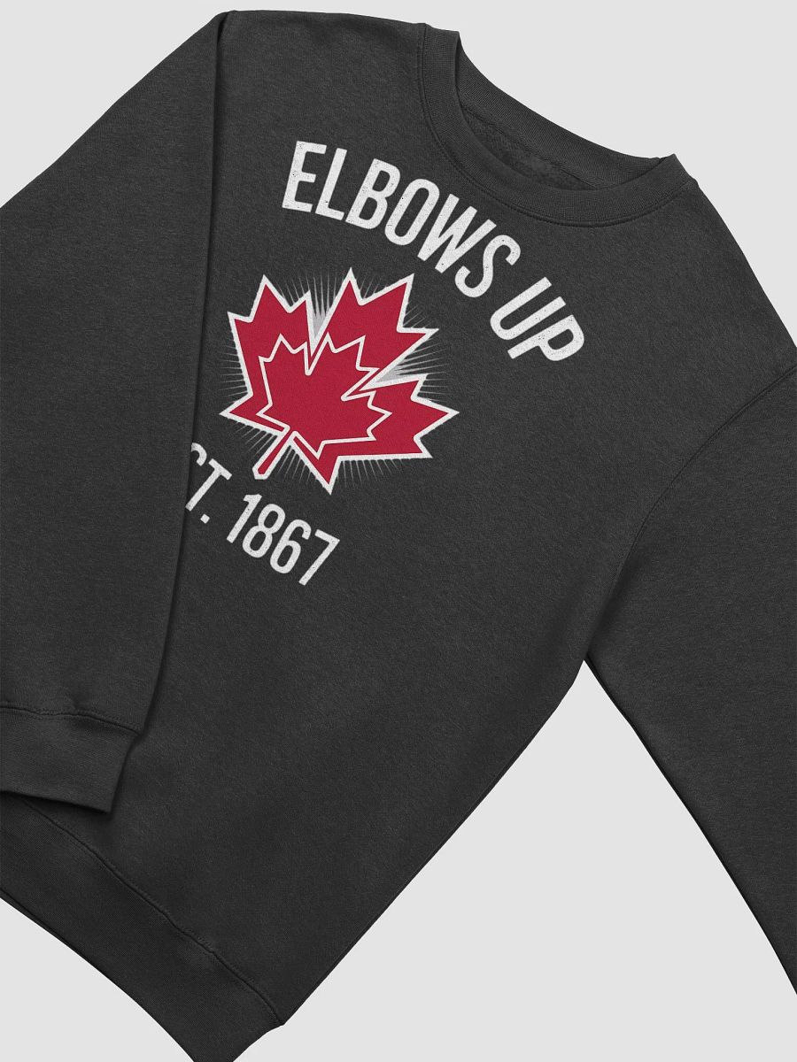 Elbows Up Canada Est. 1867 Premium Crewneck Sweatshirt – Proud Canadian product image (11)