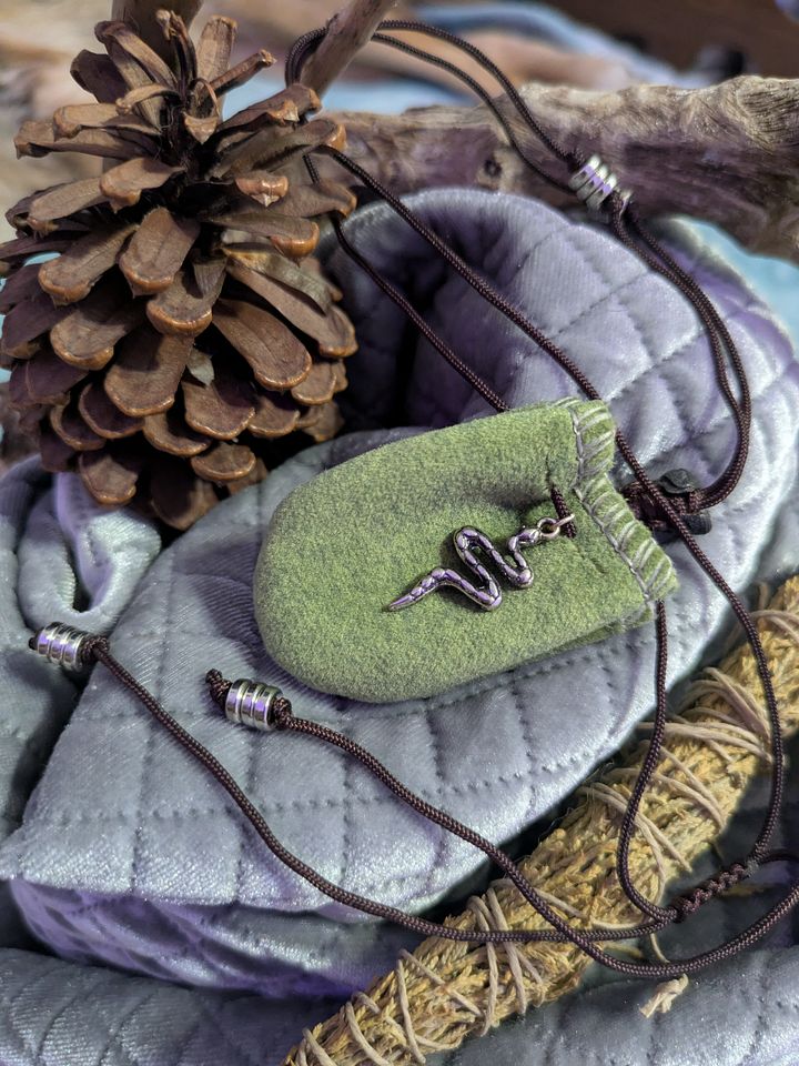 Serpent Pouch Necklace product image (1)