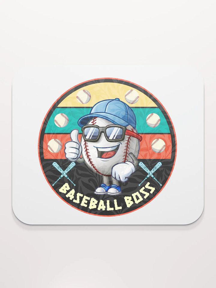 Baseball Boss Thumbs-Up Mouse Pad product image (2)