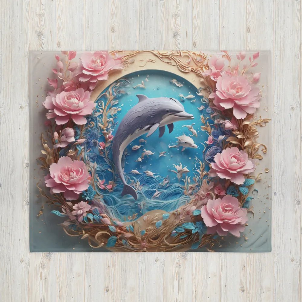 Dolphin throw blanket product image (16)