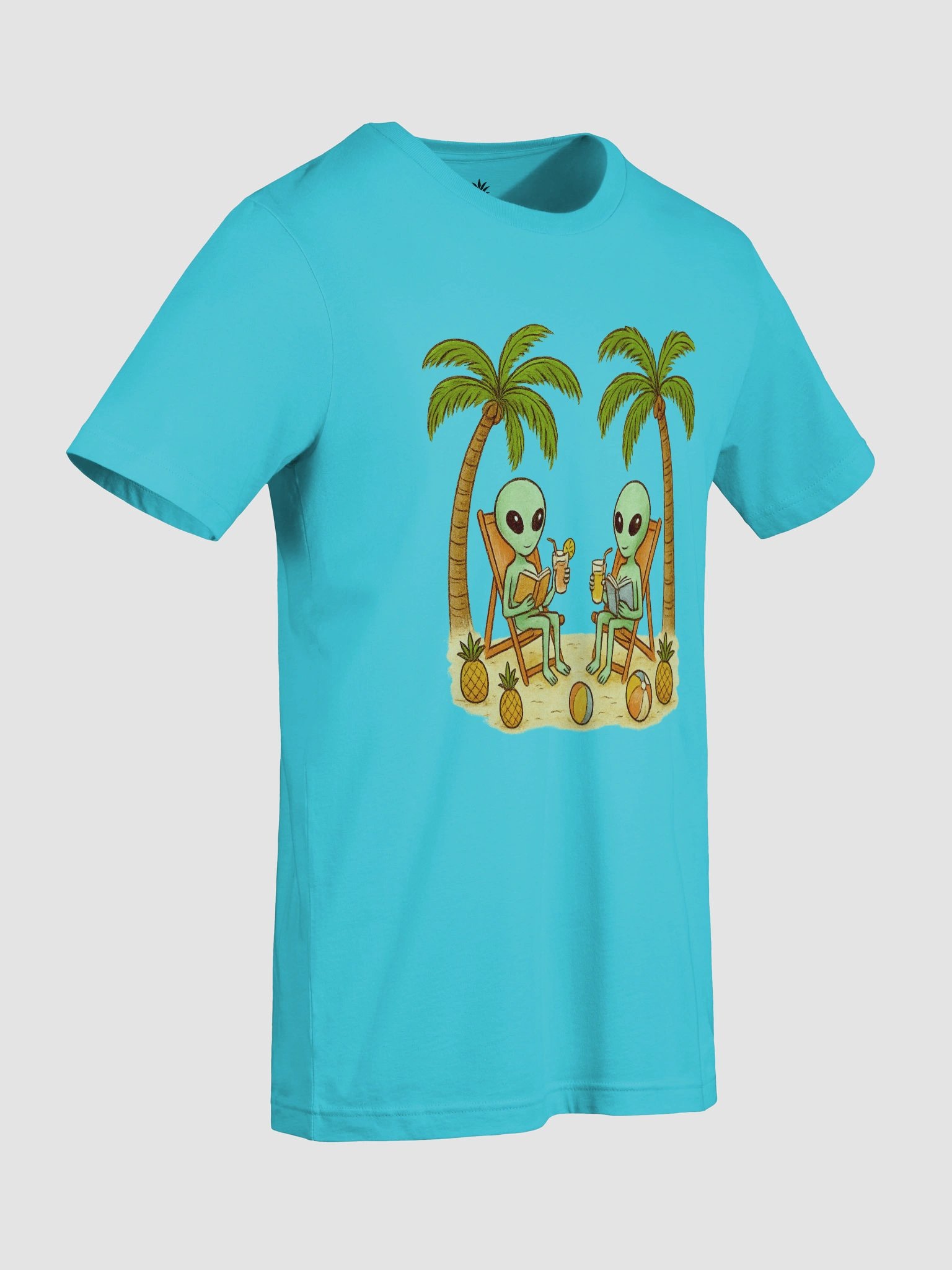 Roswell Aliens Reading Books on the Beach Unisex T-Shirt product image (9)
