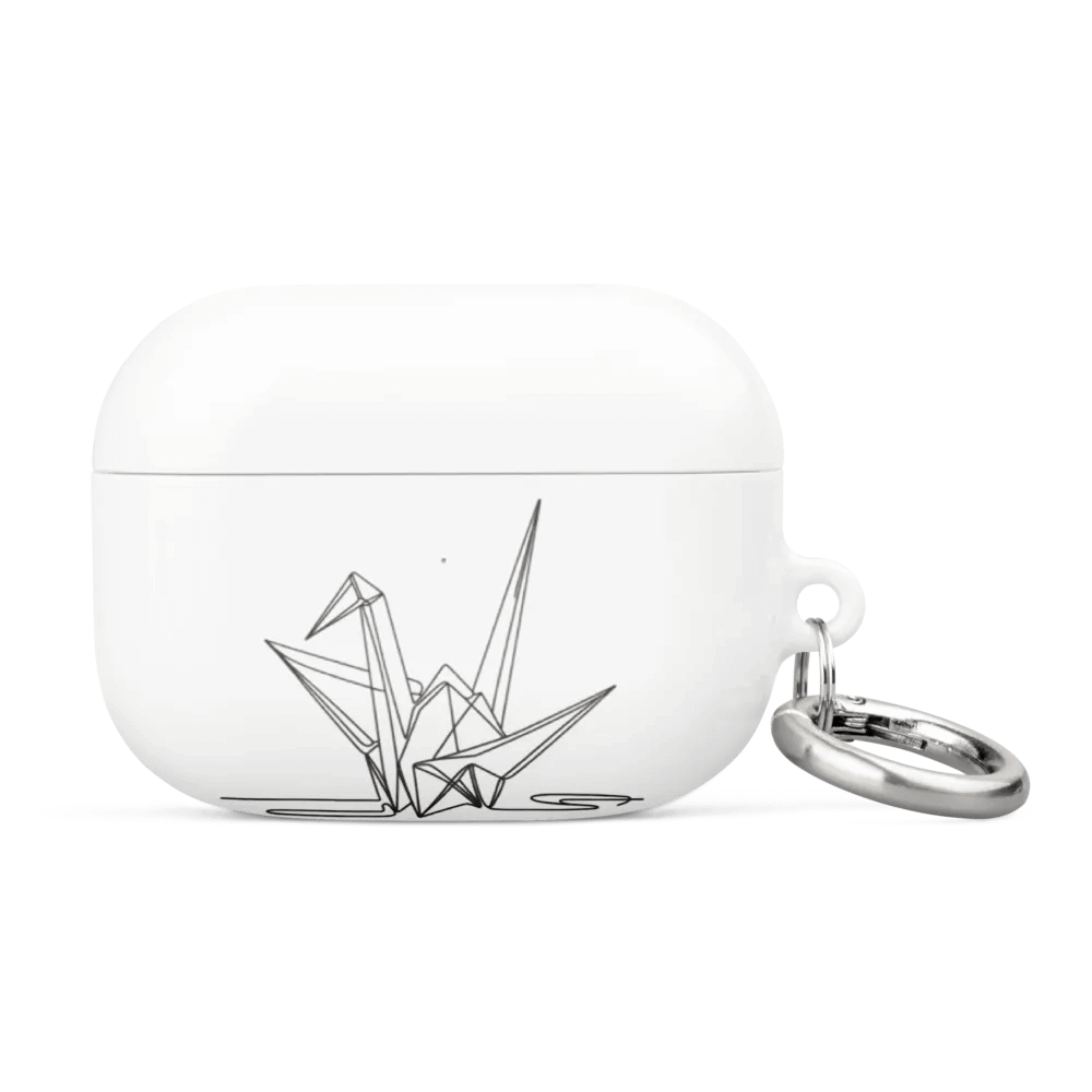 Origami Crane Line art All-Over Print AirPods® Case product image (4)