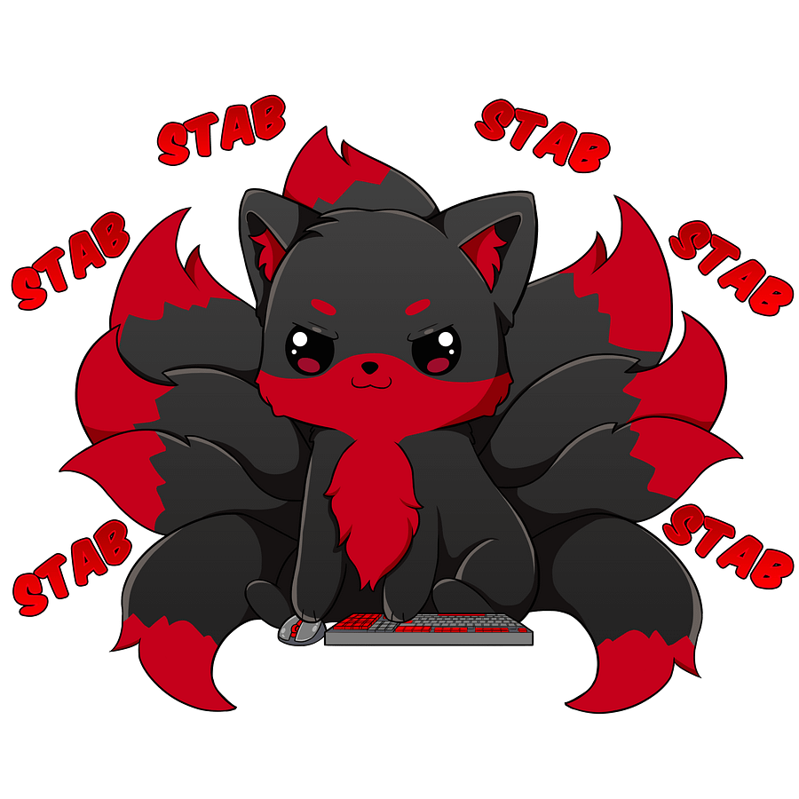 Nightblade Fox Sticker product image (1)