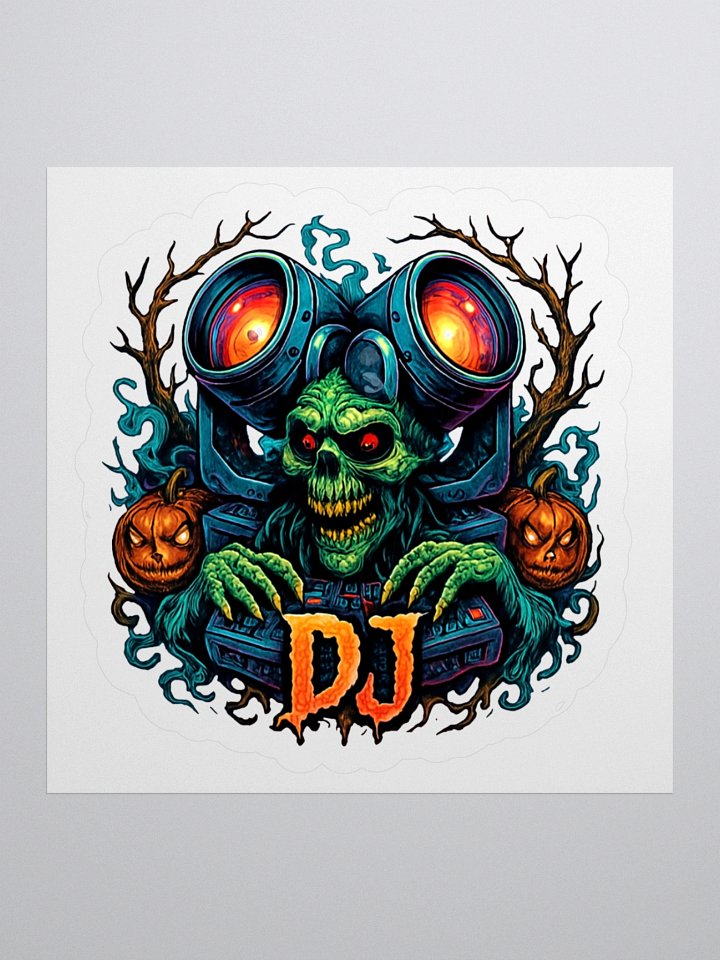 Theatrically Jerry: Halloween Series "DJ Monster" Kiss Cut Stickers product image (1)