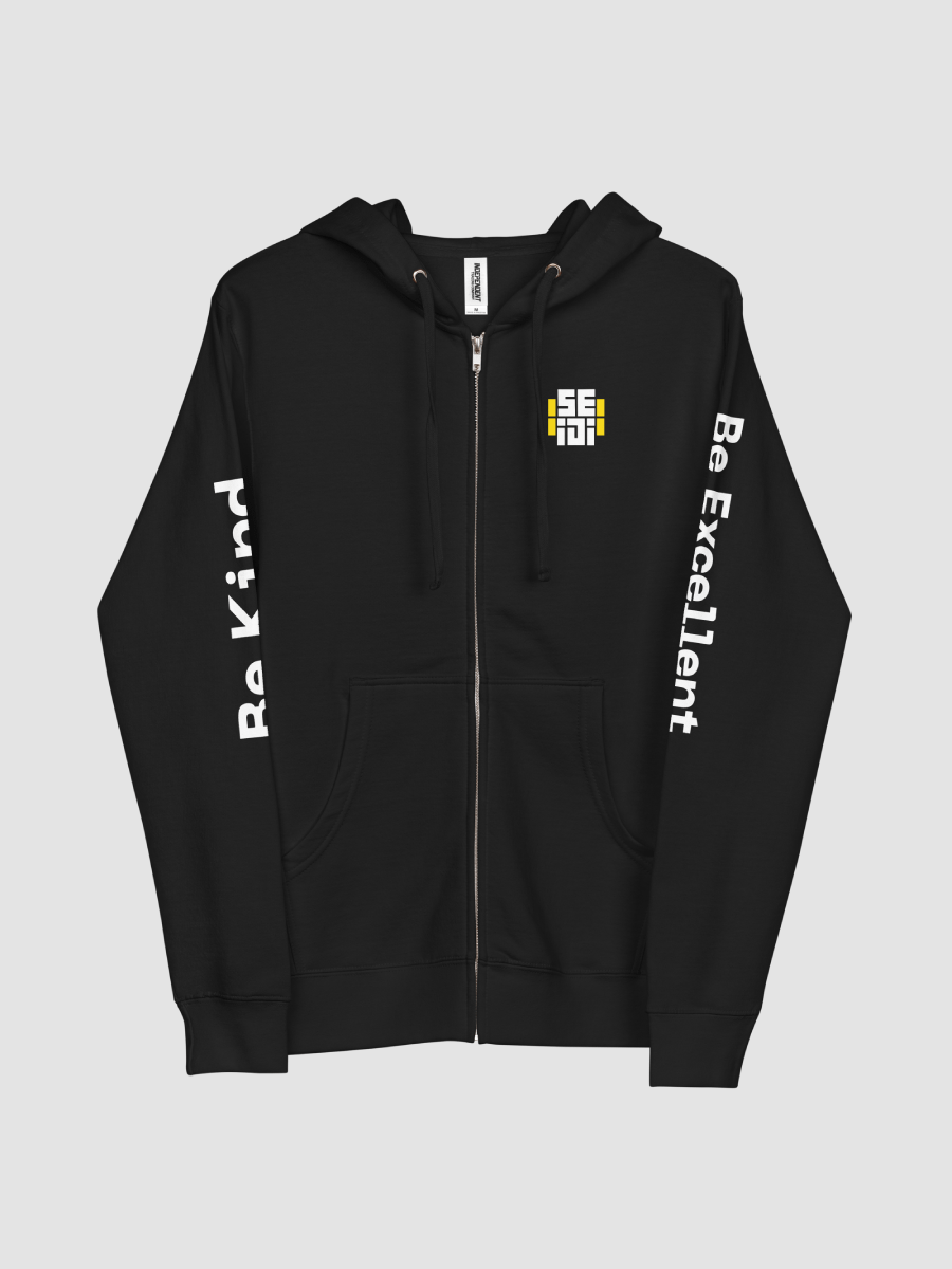 BK // BE Sleeve Zip-Up Hoodie product image (2)