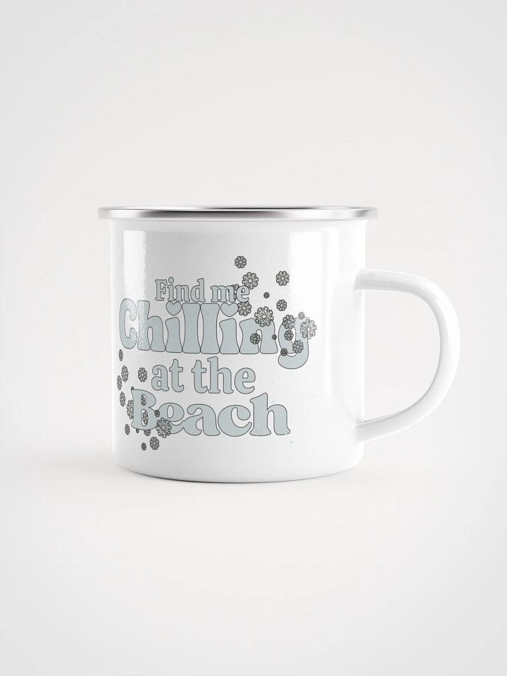 Beach Chilling Enamel Mug product image (1)