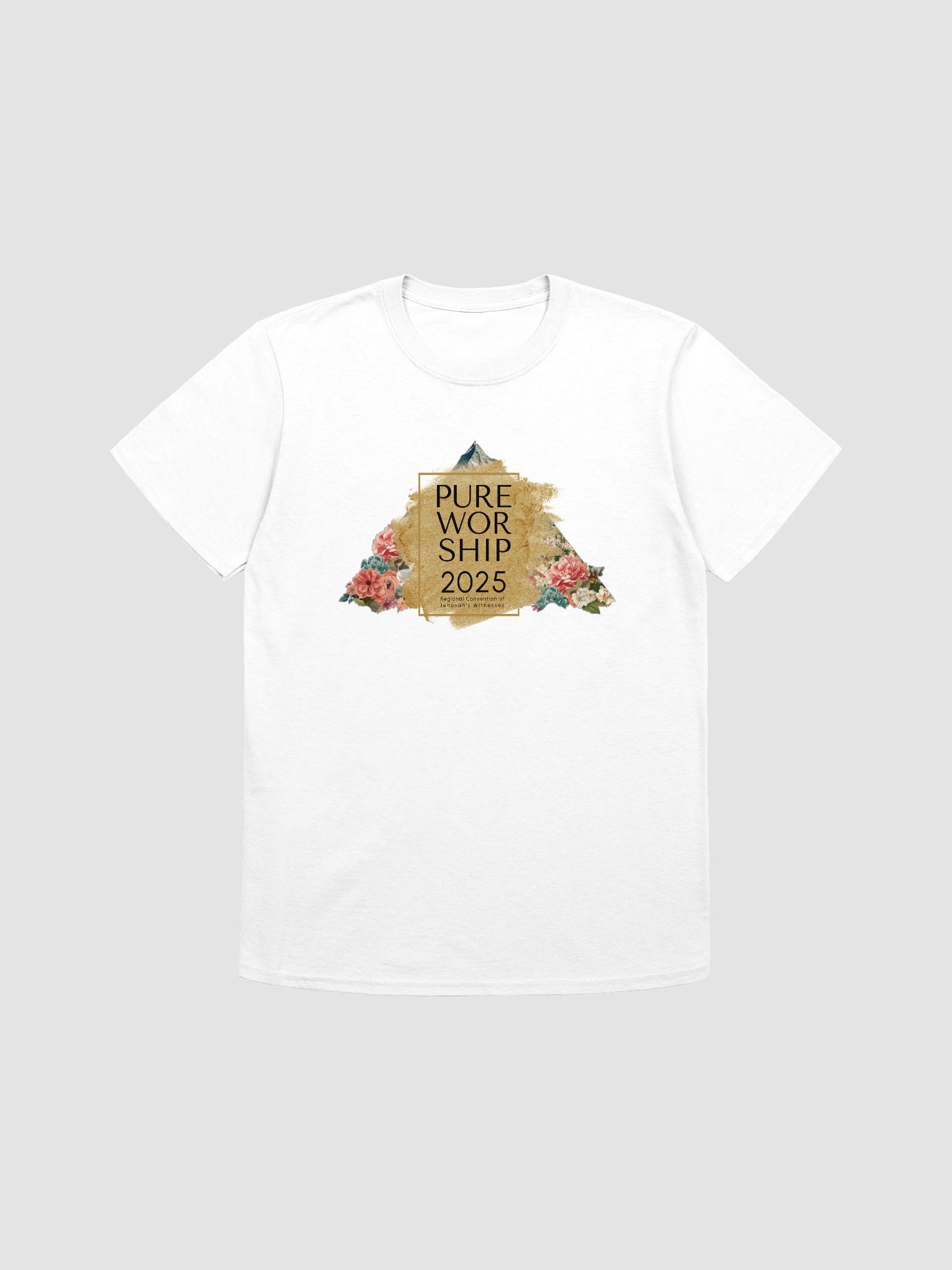 "Pure Worship" 2025 Convention Floral Mountain Unisex T-Shirt product image (1)