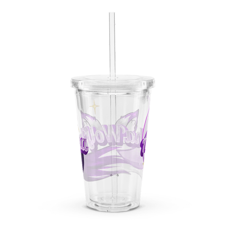Alpha_Wolf_Luna Logo Plastic Tumbler product image (2)