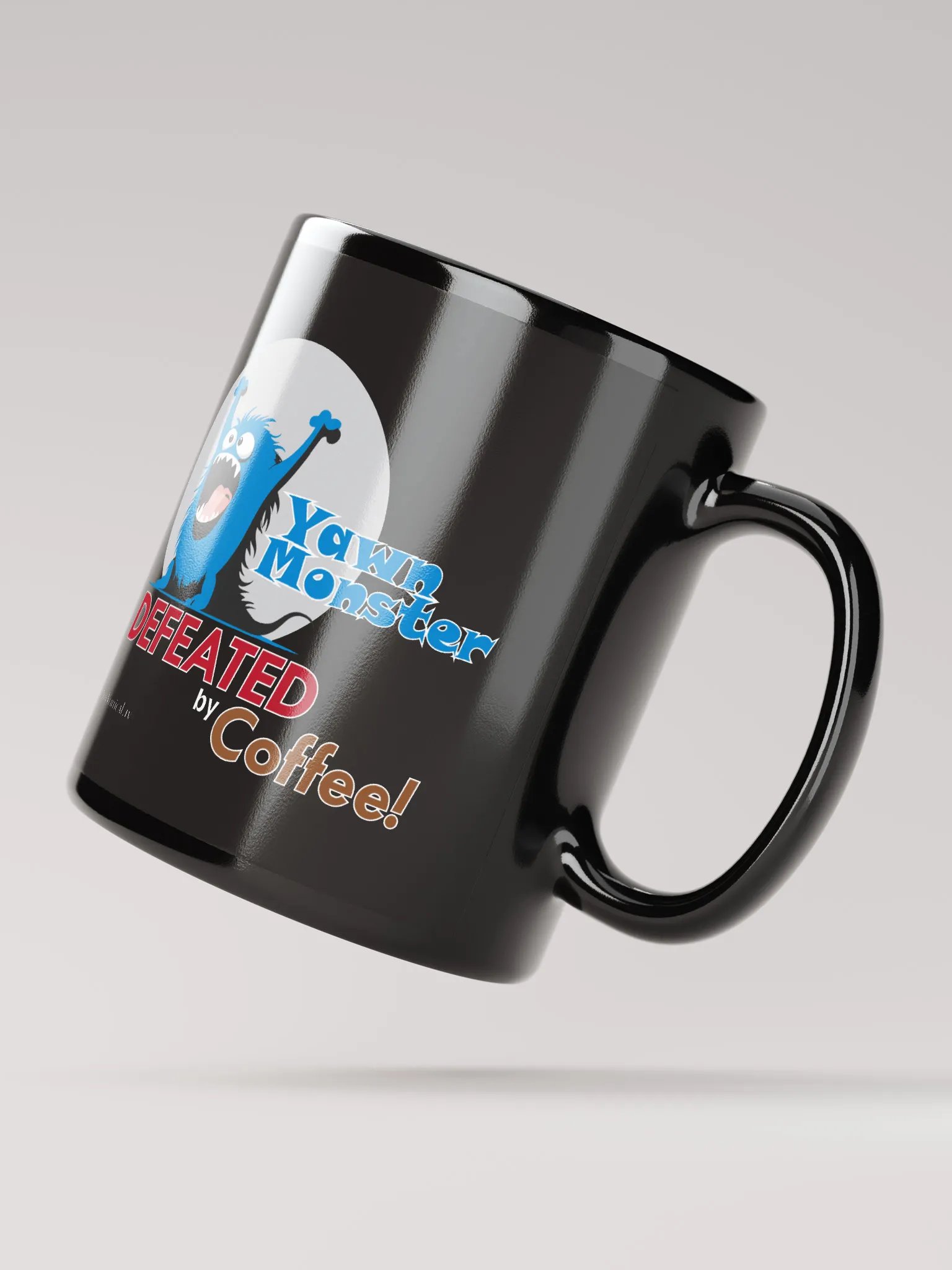 Blue Yawn Monster Coffee Cup product image (3)
