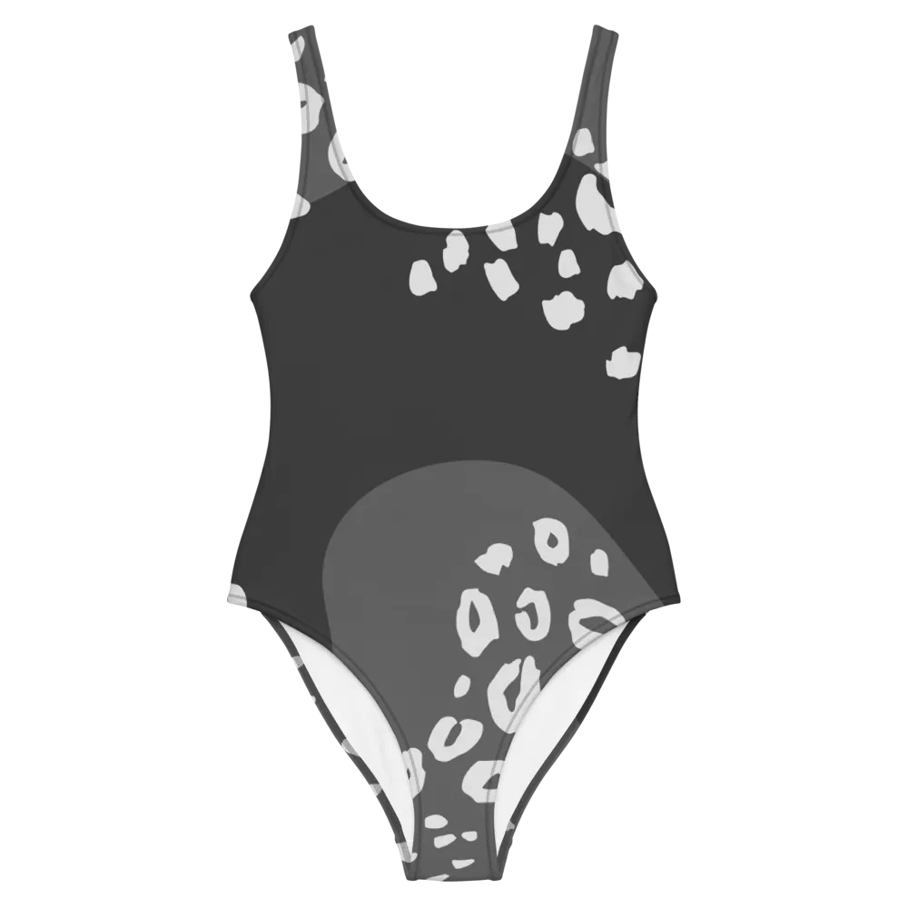 Grey Flowing Waves All-Over Swimsuit product image (2)