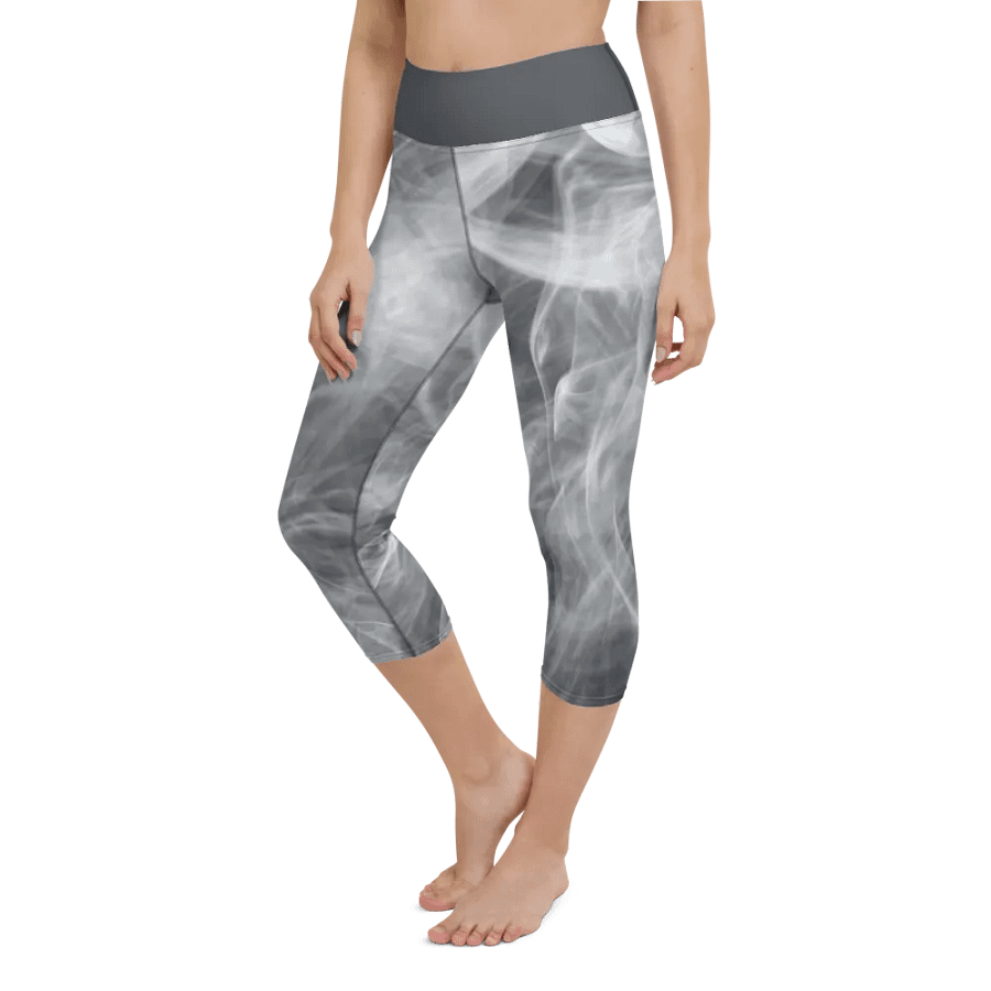 Swirling Mist Yoga Capri Leggings product image (6)