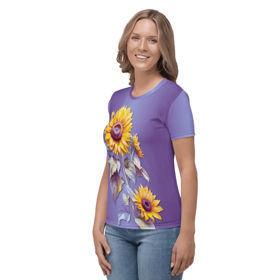 Floral Themed All Over Print T-shirt product image (4)