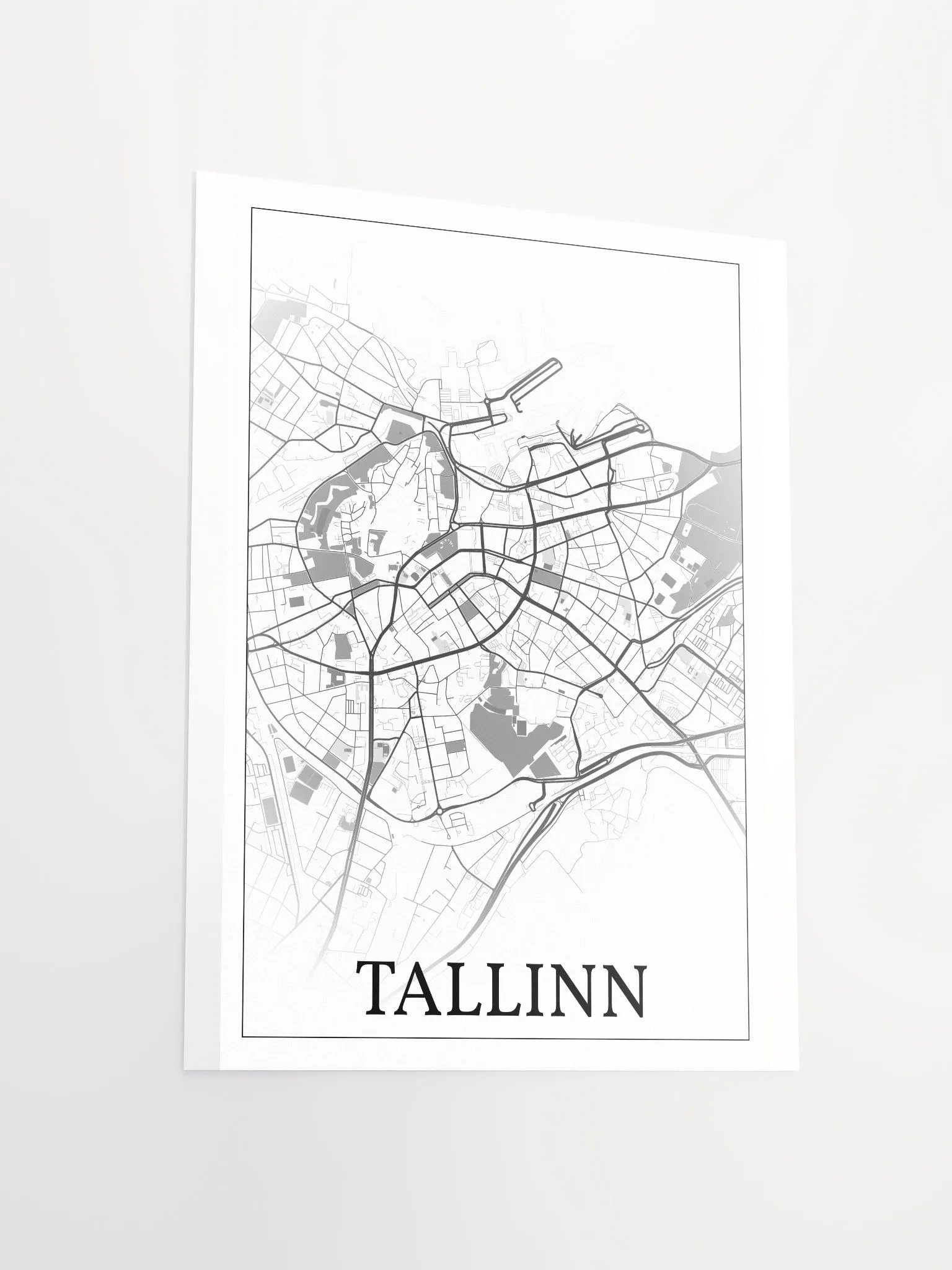 Tallinn, Estonia, city map print product image (13)