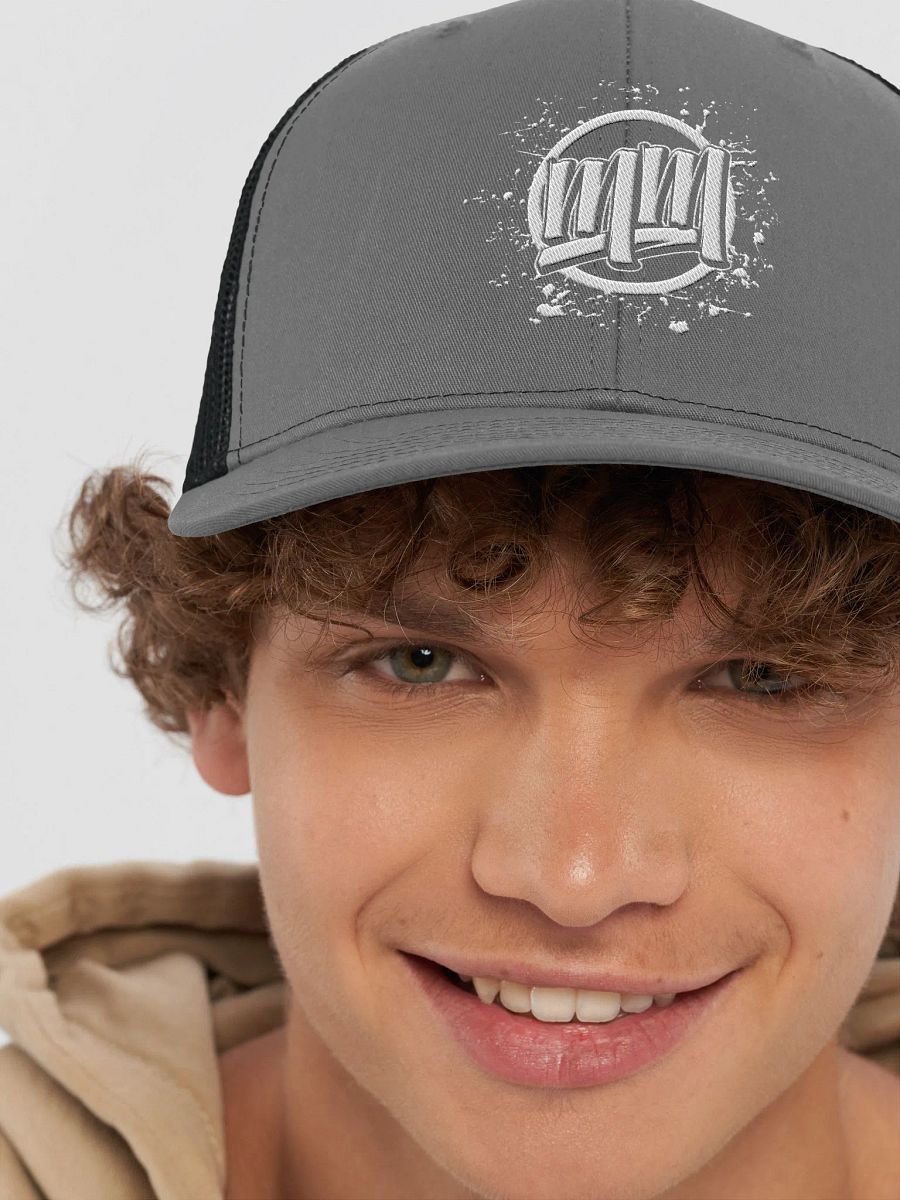 Mr Moist White Circle Splatter Trucker Hat product image (61)