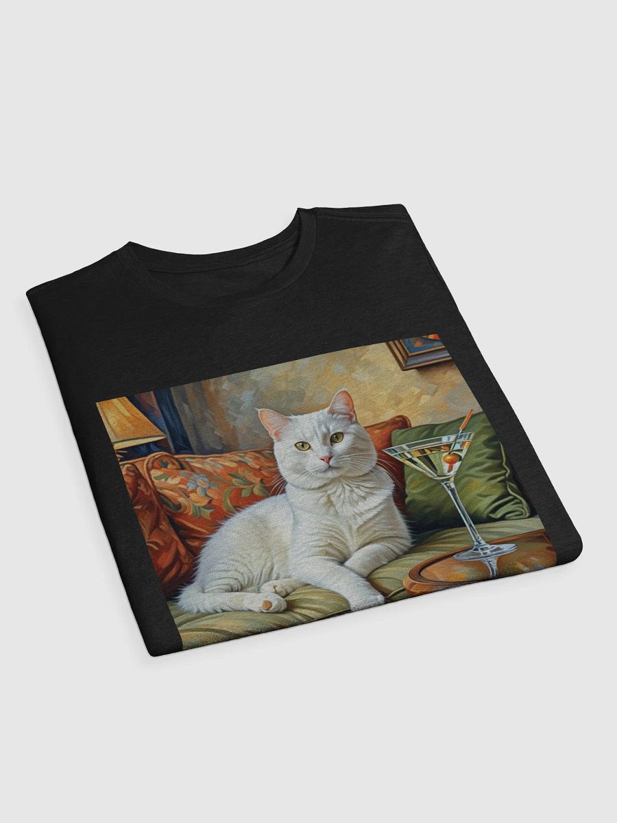 CLASSEY CAT ON COUCH NEXT TO MARTINI product image (3)