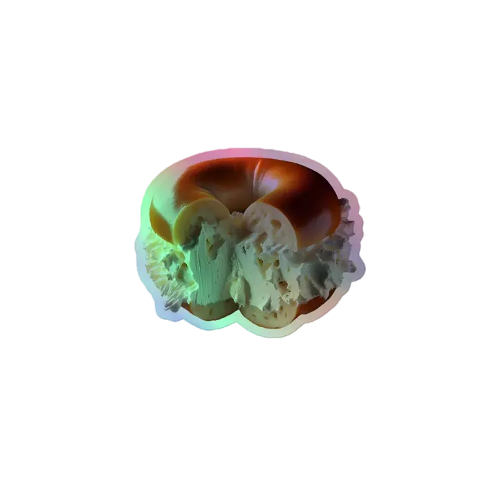 Holographic Bagel Sticker product image (1)