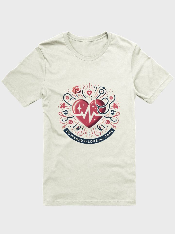 Love-Powered Geometric Heart T-Shirt product image (3)