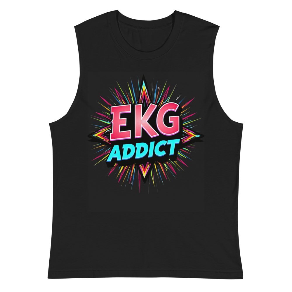 EKG Addict Vibrant Muscle Tank product image (3)