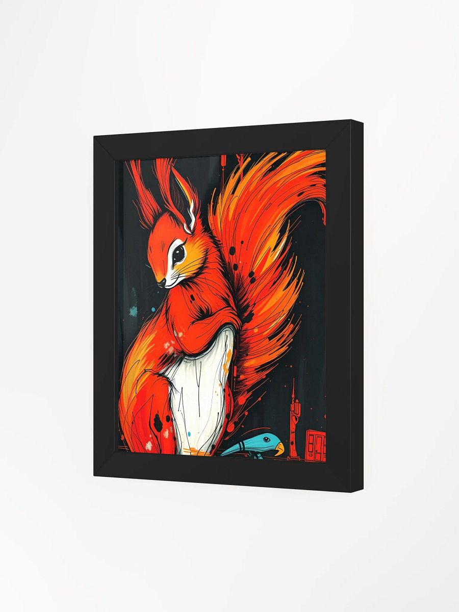 Vibrant Squirrel and Bird Framed Poster product image (13)