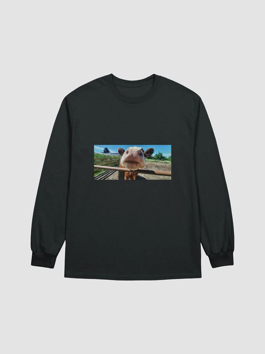Moo-inificent Cow Portrait Long Sleeve Tee product image (10)