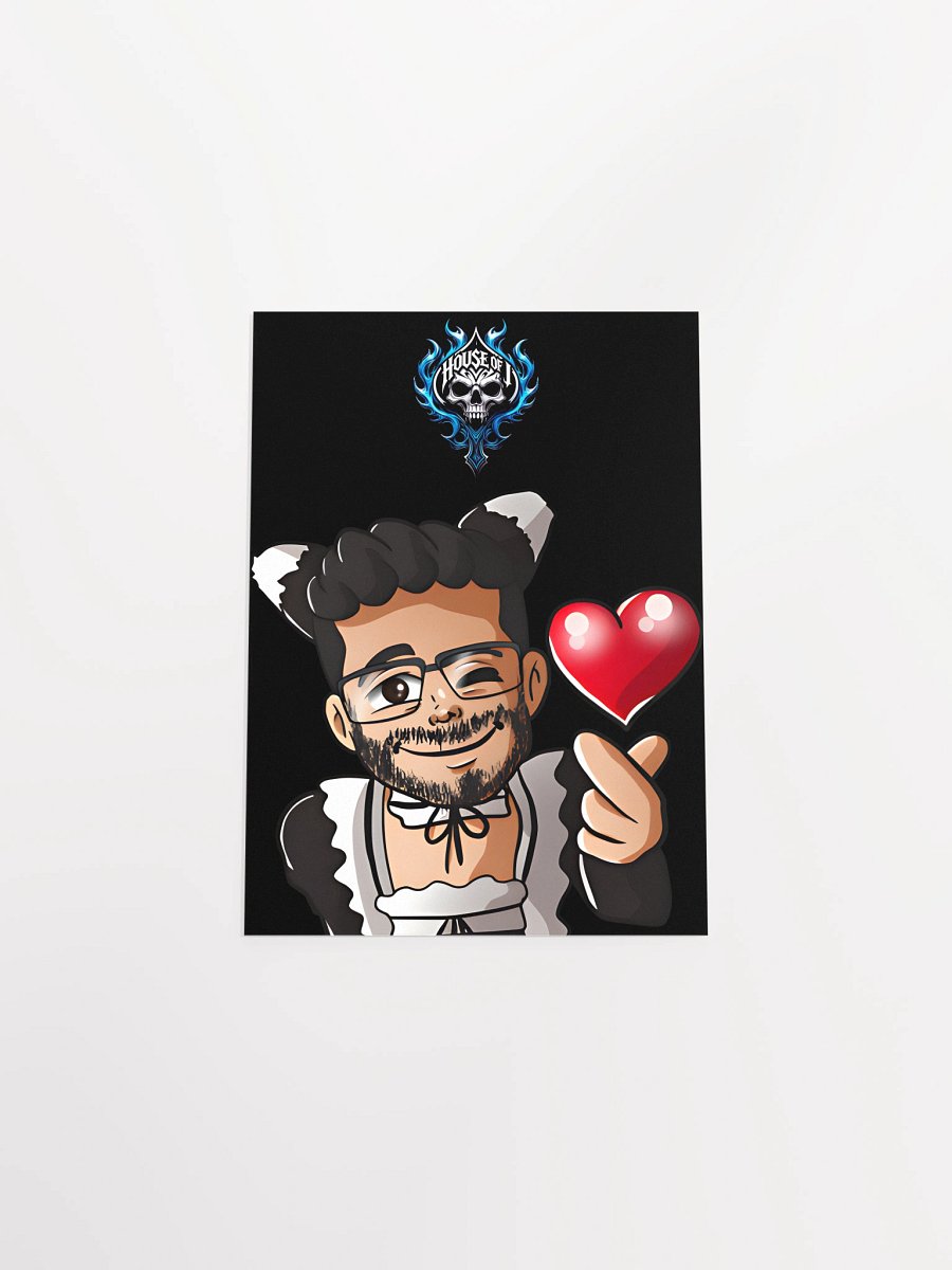 "Maid J " Heart Poster (Dark) product image (4)
