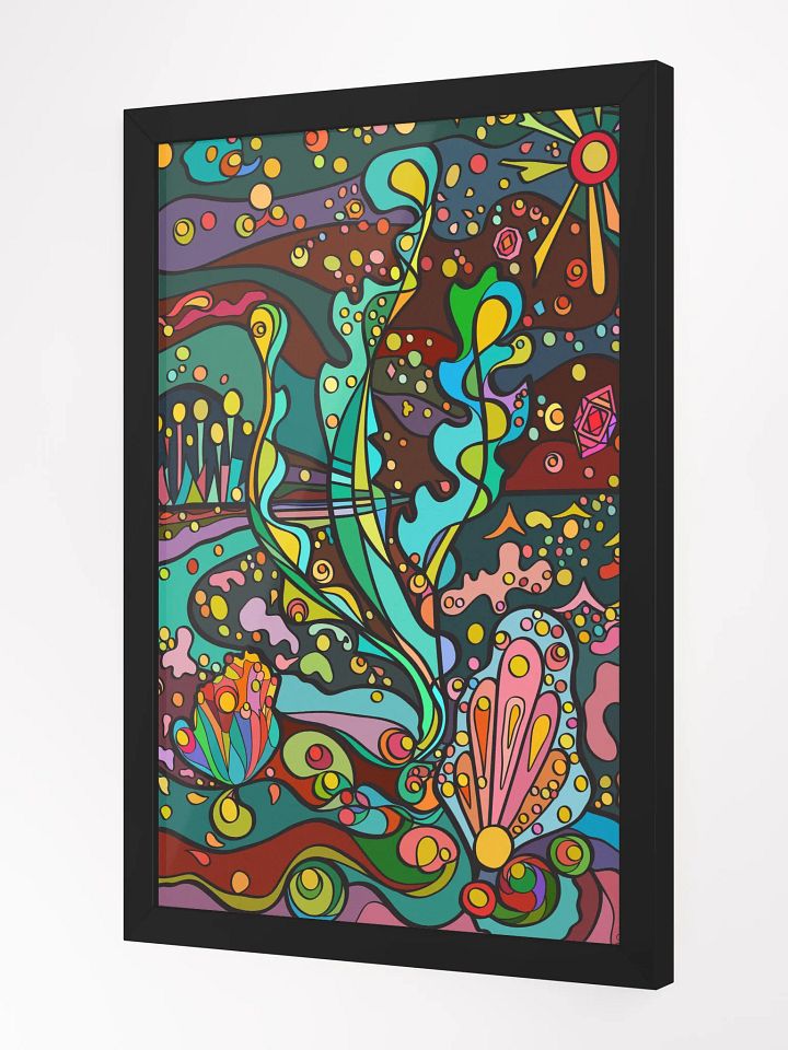Vibrant Abstract Fusion Framed Poster – Resort Night product image (7)