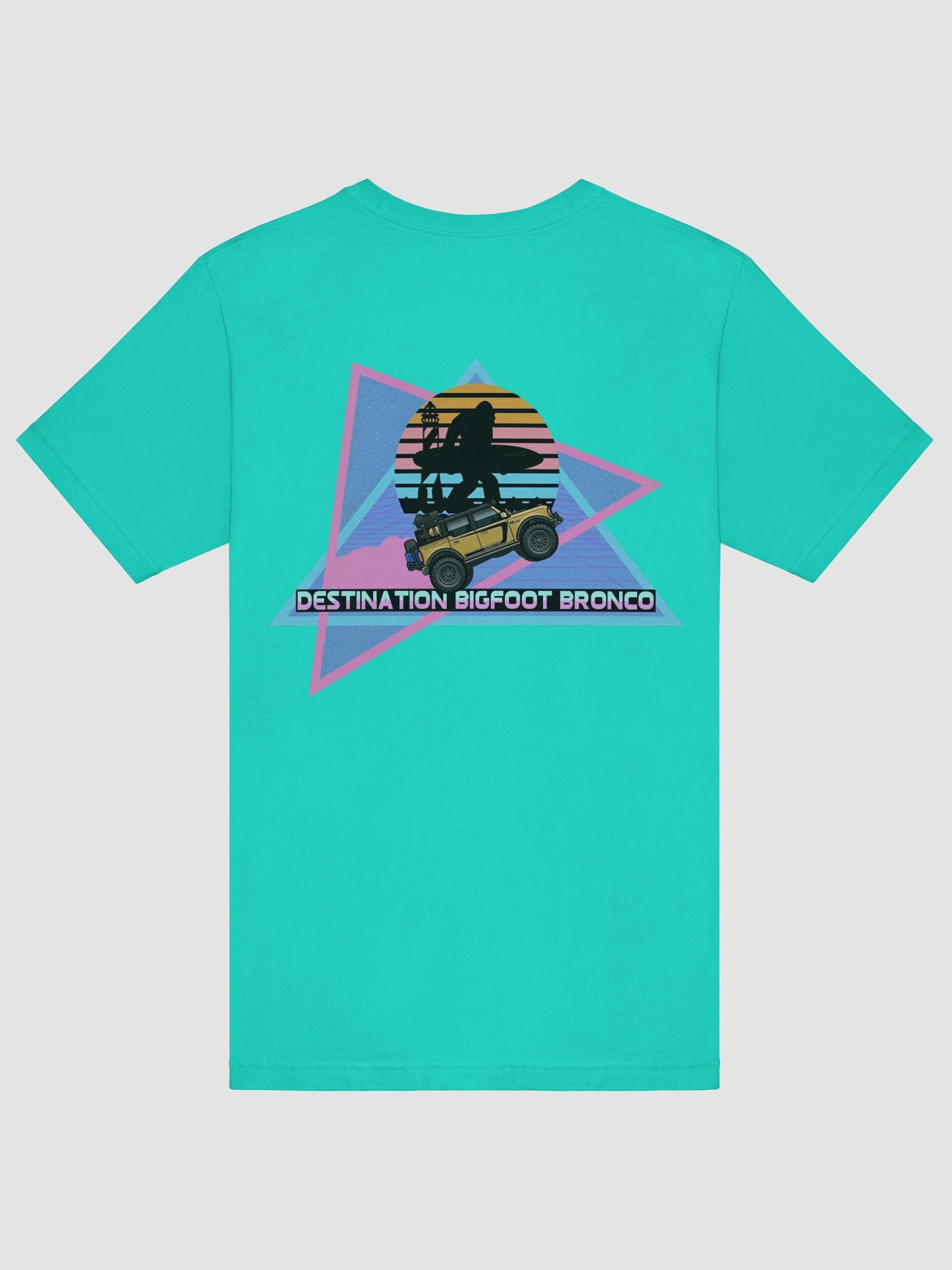 JC Edition Destination Bigfoot Bronco Retro-Inspired T-Shirt (Teal) product image (6)
