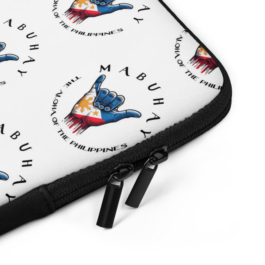MABUHAY THE ALOHA OF THE PHILIPPINES LAPTOP SLEEVE - SHAKA HANG LOOSE VIBES FOR YOUR TECH product image (5)