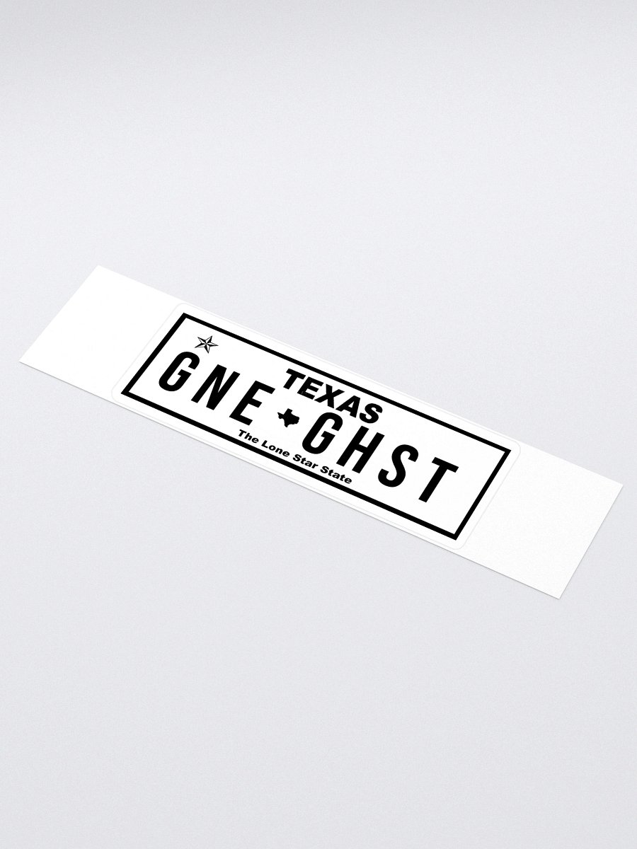 GoneGhost Plate Sticker product image (1)