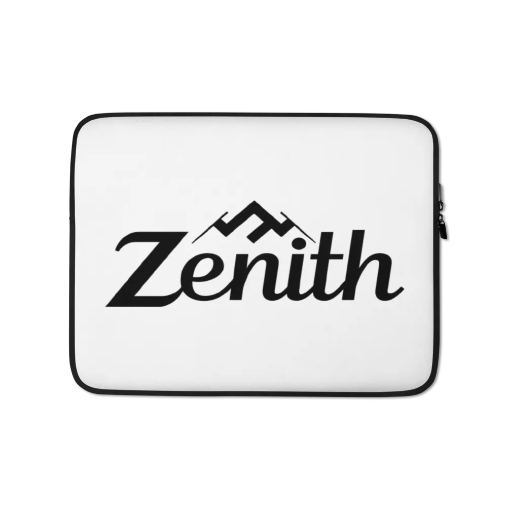 Zenith Laptop Sleeve - White Neoprene with Exclusive Mountain Design, 13"/15" product image (3)