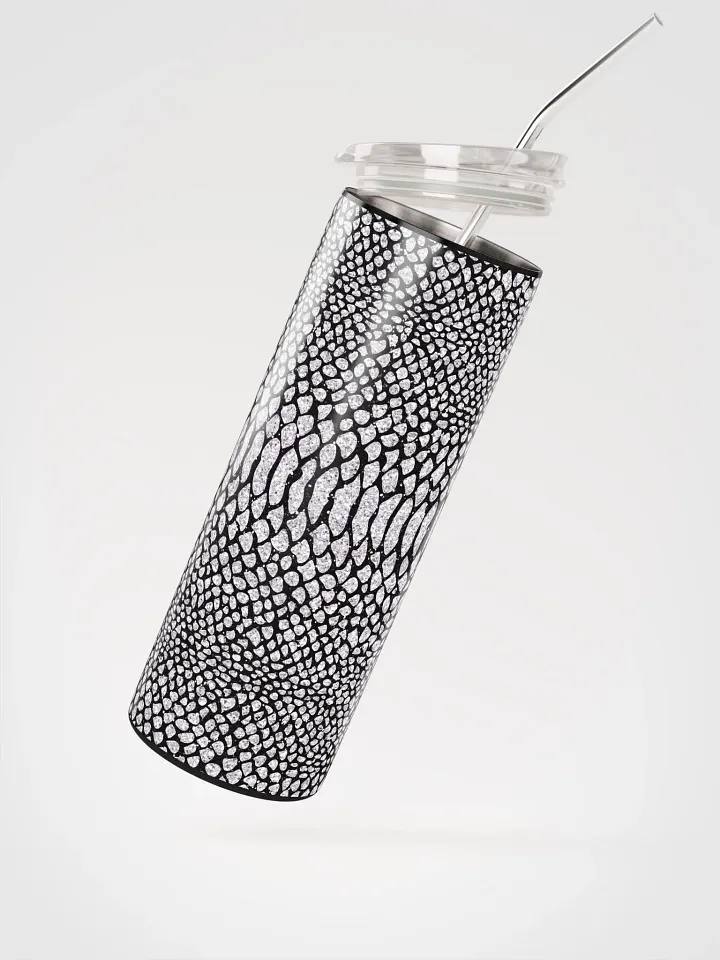 Embrace Exotic Elegance with our Snake Skin Stainless Steel Tumbler | Eco-Friendly 20 oz Tumbler with Reusable Straw product image (2)