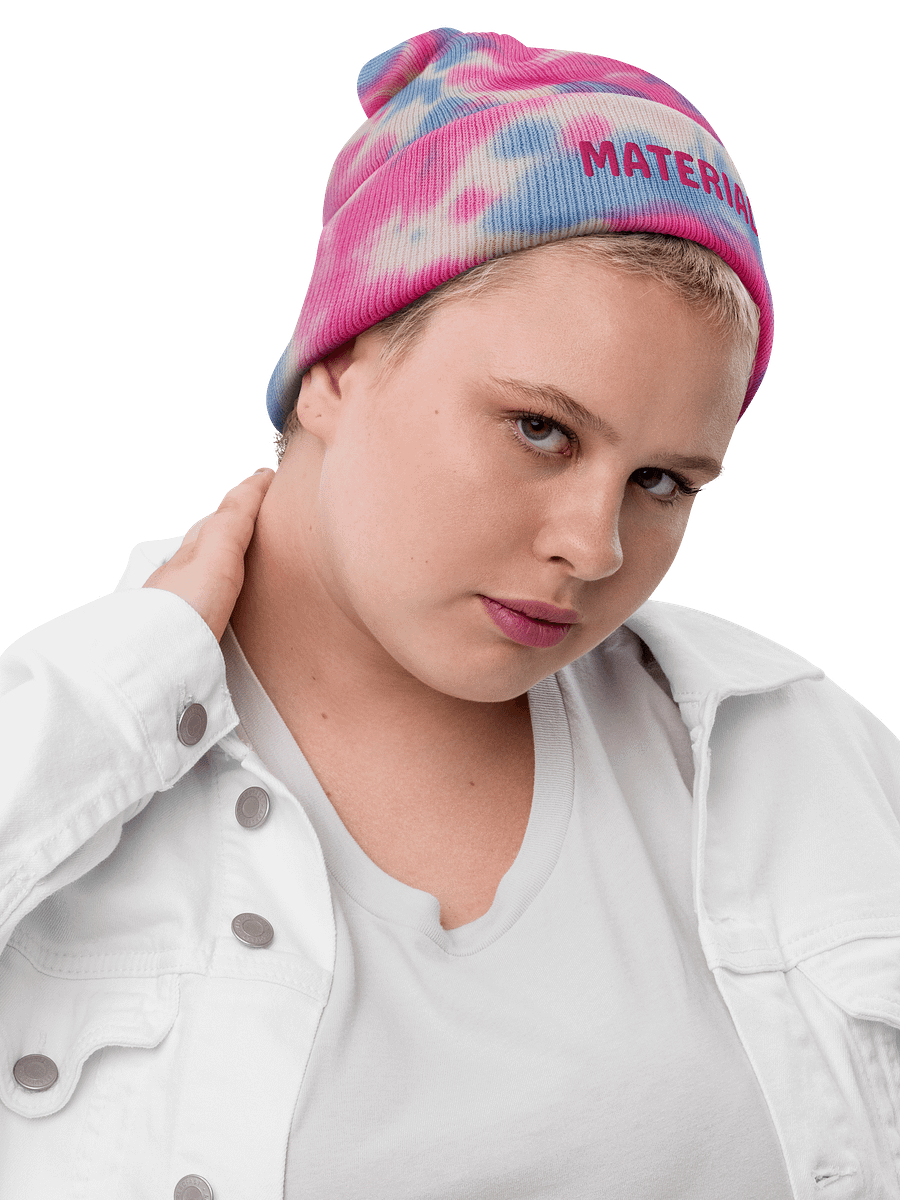Materials tie dyed beanie product image (1)