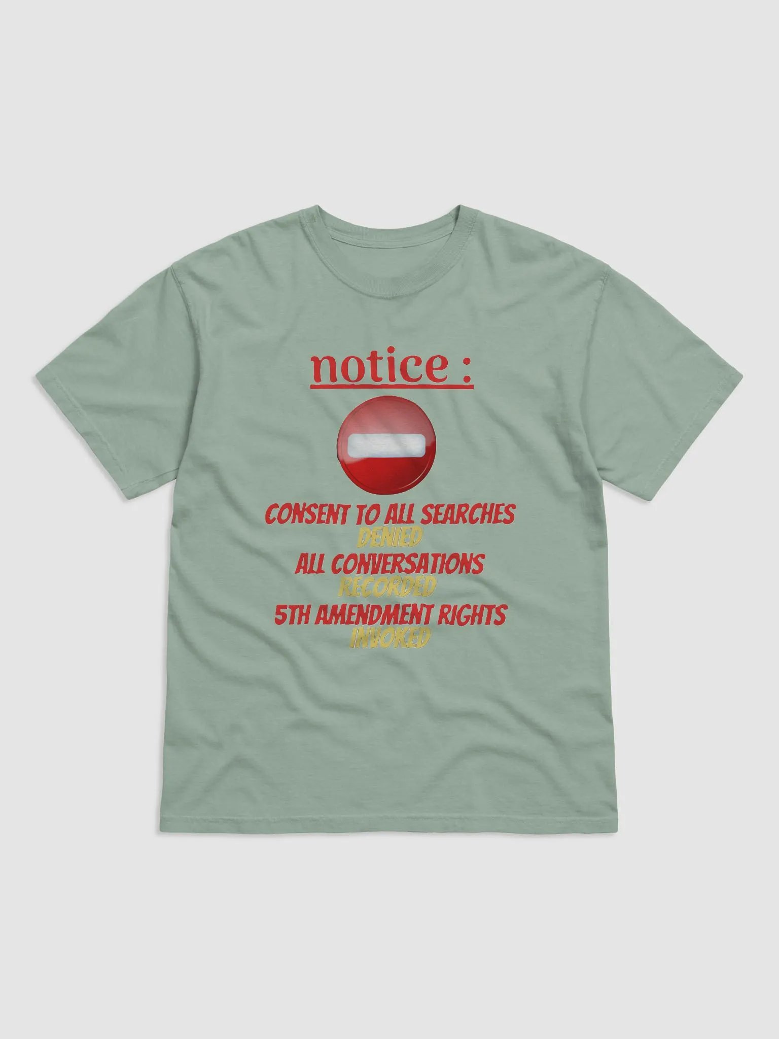 NOTICE : CONSENT TO ALL SEARCHES DENIED product image (3)