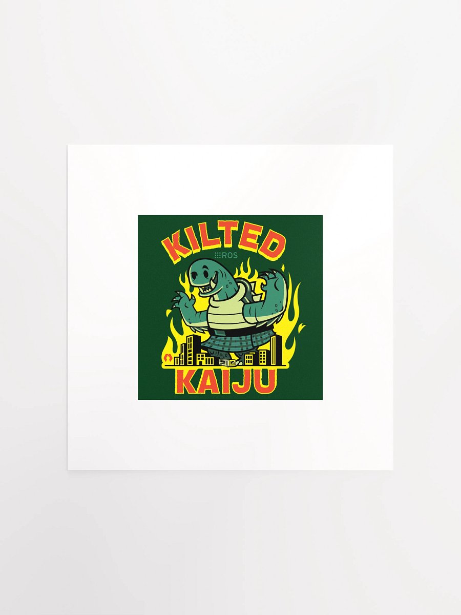 Kilted Kaiju unframed poster product image (1)