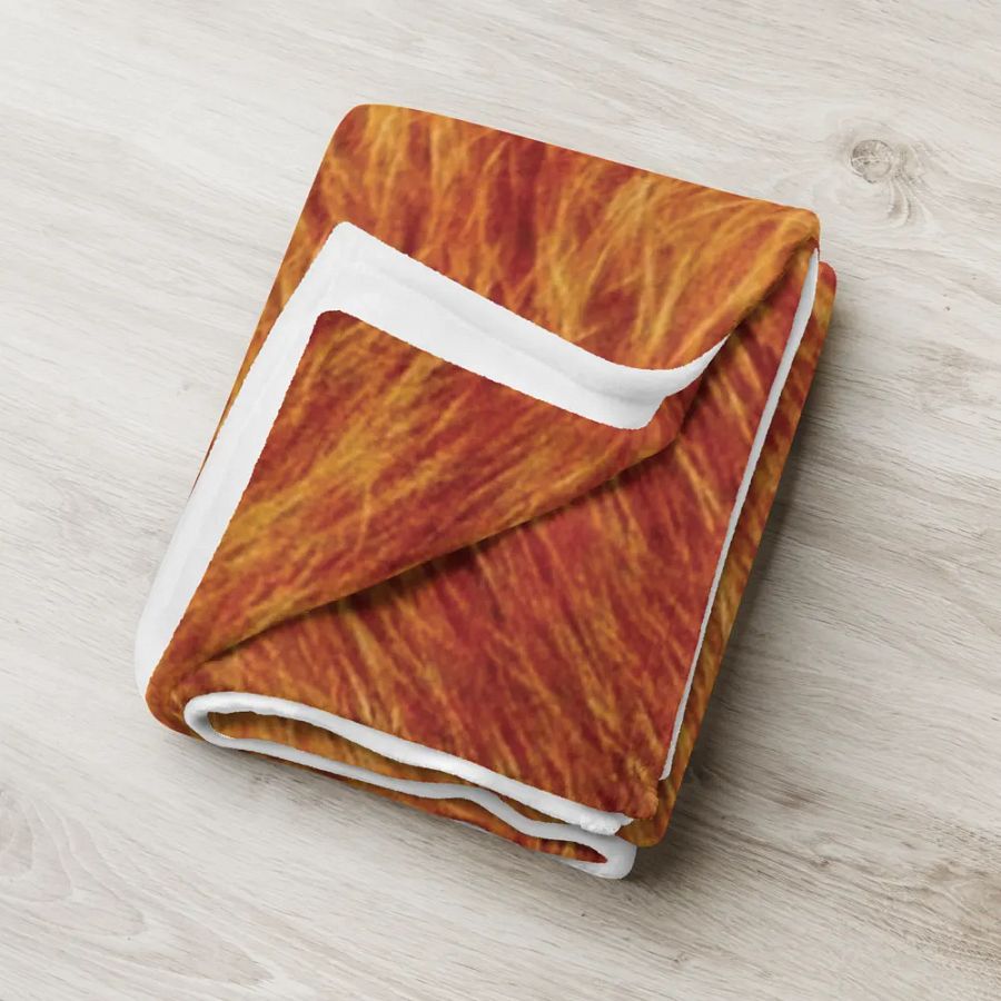 Fuzzy Orange Dream Throw Blanket product image (18)
