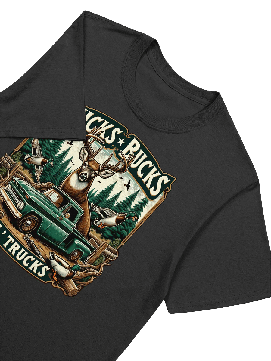 Hunting - Ducks Bucks n' Trucks - Vintage Outdoor Adventure Graphic T-Shirt product image (17)