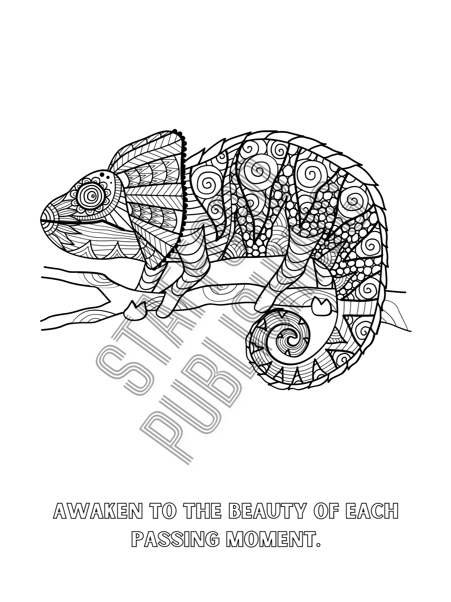 Animal Mandala Coloring Book with Wisdom and Reflections Printable Version product image (11)