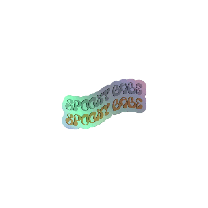 Spooky Babe Holographic Sticker product image (1)