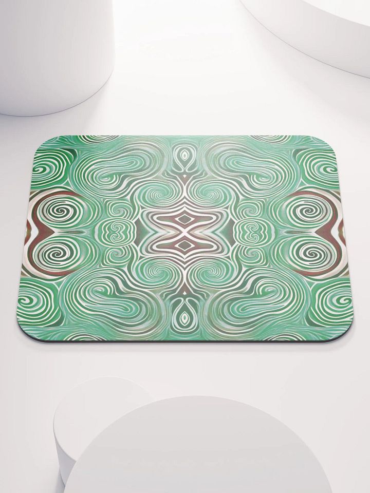 Funky Cool Green Tie-Dye Classic Mouse Pad product image (2)