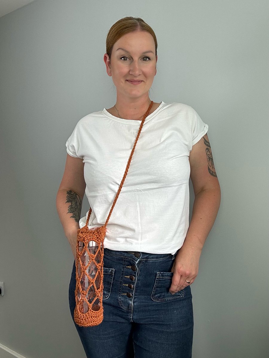 Lace Crochet Water Bottle Holder Pattern PDF Ebook product image (12)