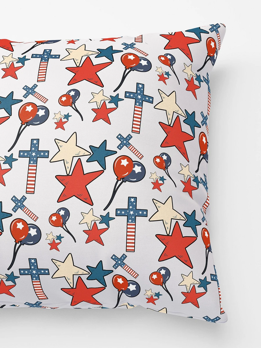 Red, White And Blue Stars And Crosses Pillow product image (4)