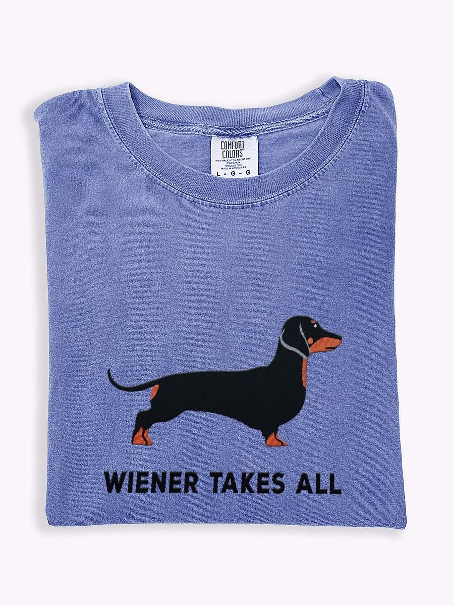 Wiener Takes All T-Shirt(Embroidered) of a Dachshund product image (1)