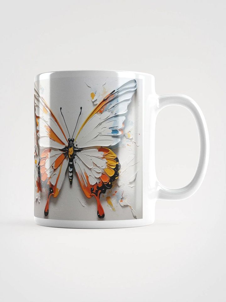 Whispers of Flight Butterfly White Glossy Mug product image (1)